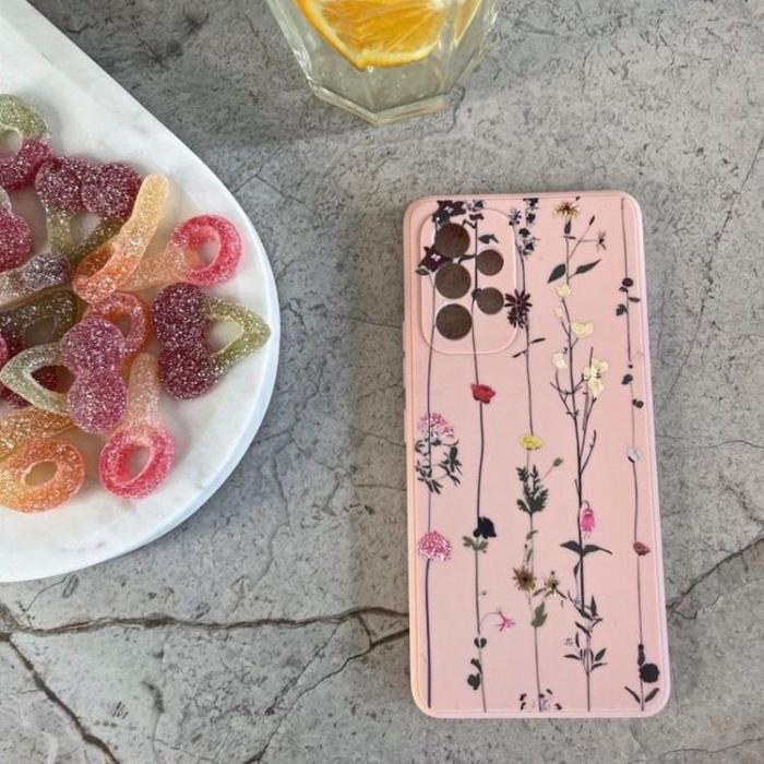 UTGATT - Tech-Protect Galaxy A34 5G Mobiskal Mood Garden - Rosa