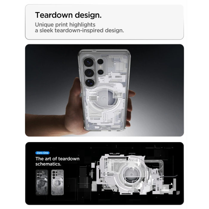 Spigen - Spigen Mobilskal För Galaxy S26 Ultra MagSafe Ultra Hybrid - Zero One Vit