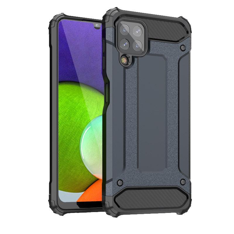 Galaxy A22 4G Skal Hybrid Armor Tough Rugged - Blå | 2353 | AlltMobil