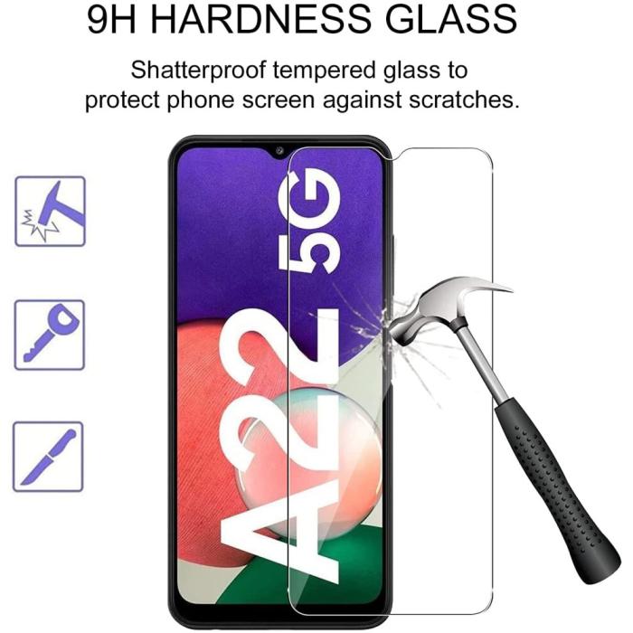 A-One Brand - [2-PACK] Härdat Glas Skärmskydd Samsung Galaxy A22 5G