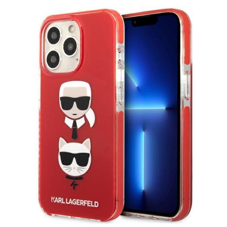 Karl Lagerfeld iPhone 13 Pro Skal Karl & Choupette Head - Röd | 2353 | AlltMobil