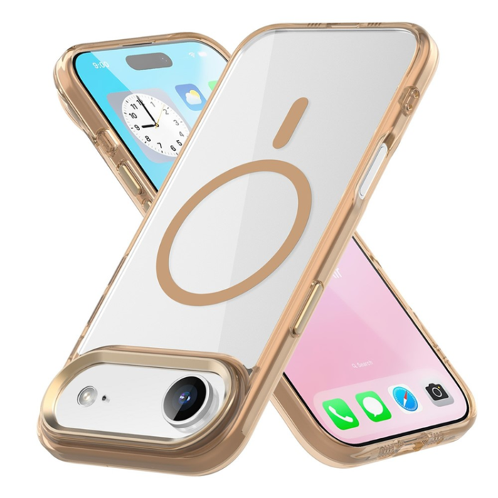 A-One Brand - iPhone Air Mobilskal MagSafe TPU+PC Transparent - Ökenguld