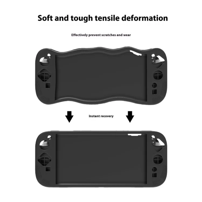 PGTECH - PGTECH Nintendo Switch 2 Skal Silikon Kickstand - Svart