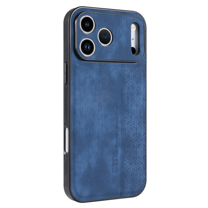 AZNS - AZNS iPhone 17 Pro Max Mobilskal PU-Läder TPU - Blå