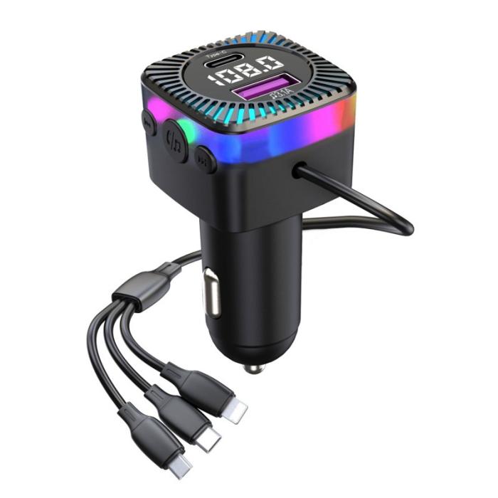 OEM - CS5 Snabbladdare för bil med Bluetooth, 5.3 MP3-spelare, FM-sändare