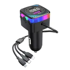OEM - CS5 Snabbladdare f&ouml;r bil med Bluetooth, 5.3 MP3-spelare, FM-s&auml;ndare