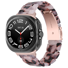 A-One Brand - Galaxy Watch 8/8 Classic (40/44/46mm) Armband Vattentät Acrylic - Rosa/Svart