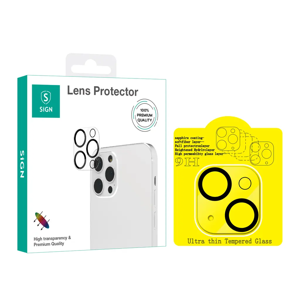 SiGN iPhone 14/14 Plus Kameralinsskydd i Härdat Glas | 5468 | AlltMobil