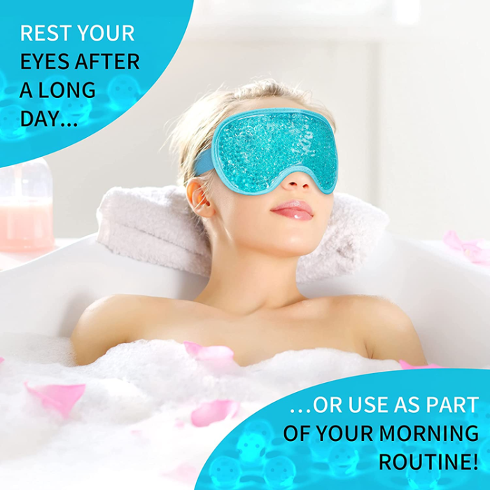 A-One Brand - Bekväm Gel Sovmask/Ögonmask - Blå
