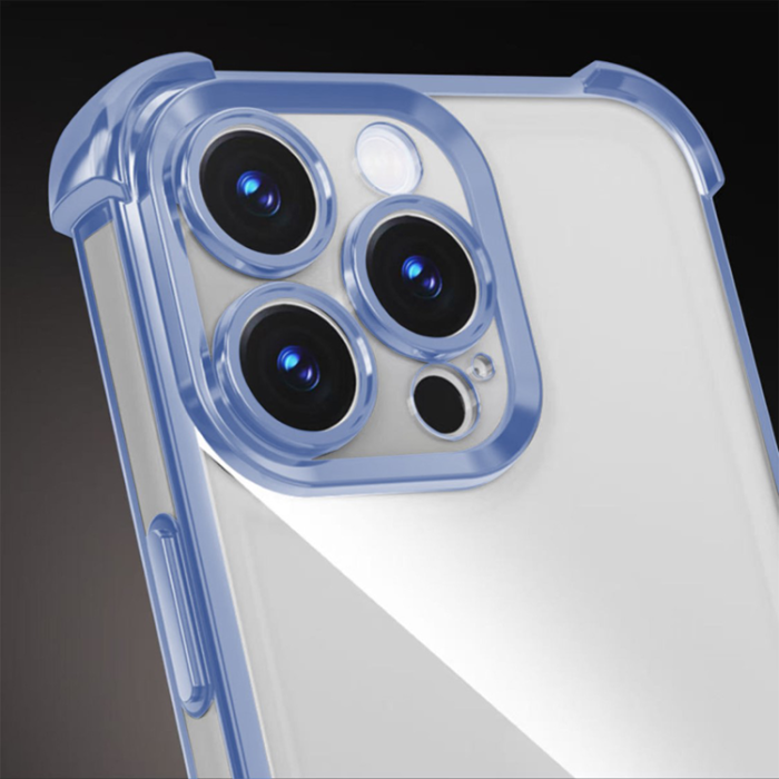 OEM - iPhone 14 Pro Mobilskal Anti Shock Chrome - Blå