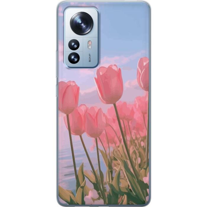 iSecrets - Mobilskal till Xiaomi 12 Pro med Rosa Tulpaner