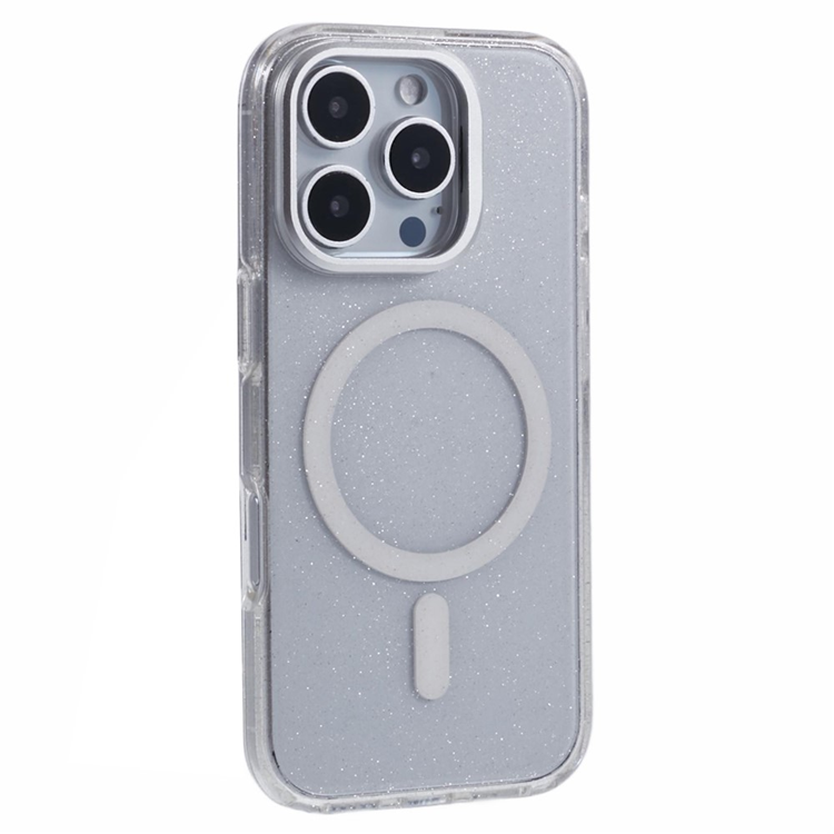 KIGC iPhone 16 Pro Mobilskal MagSafe Epoxy Kickstand - Vit | 2353 | AlltMobil