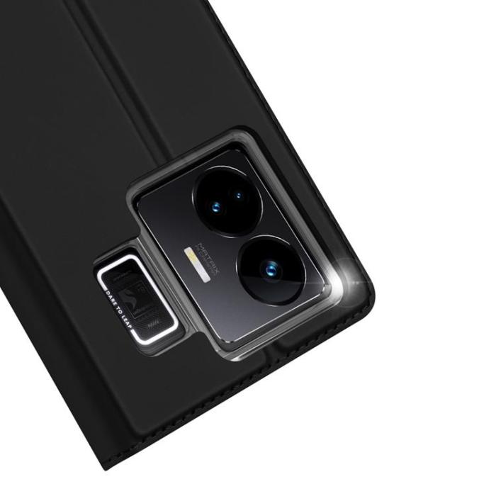 Dux Ducis - Dux Ducis Realme GT3/GT Neo 5 Plånboksfodral Skin Pro - Svart
