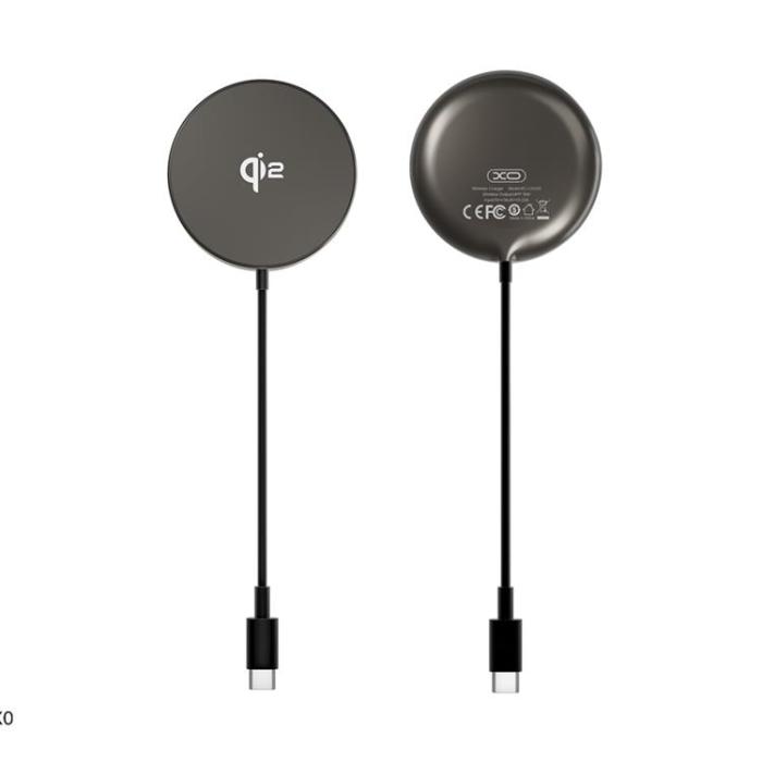 XO - XO Qi2 15W Trådlös Laddare Magnetisk Induktiv - Svart
