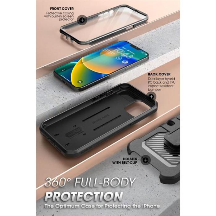 SupCase - SupCase iPhone 14 Skal Unicorn Beetle Pro - Svart