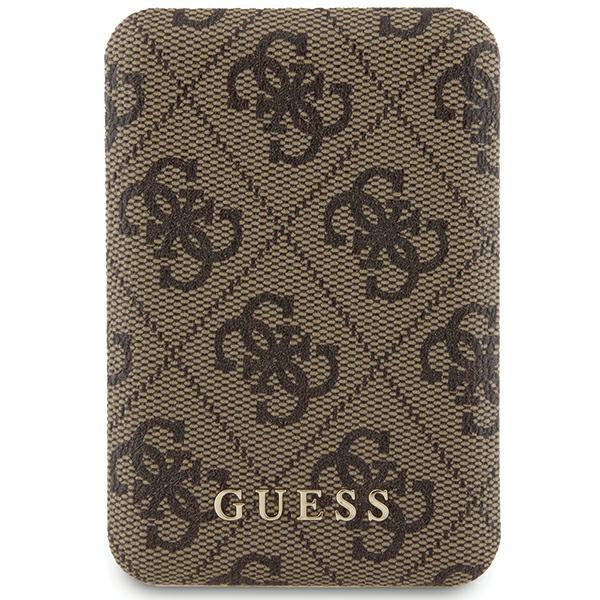 Guess Trådlös MagSafe Powerbank 5000mAh 15W 4G Metall Logo - Brun | 505295 | AlltMobil