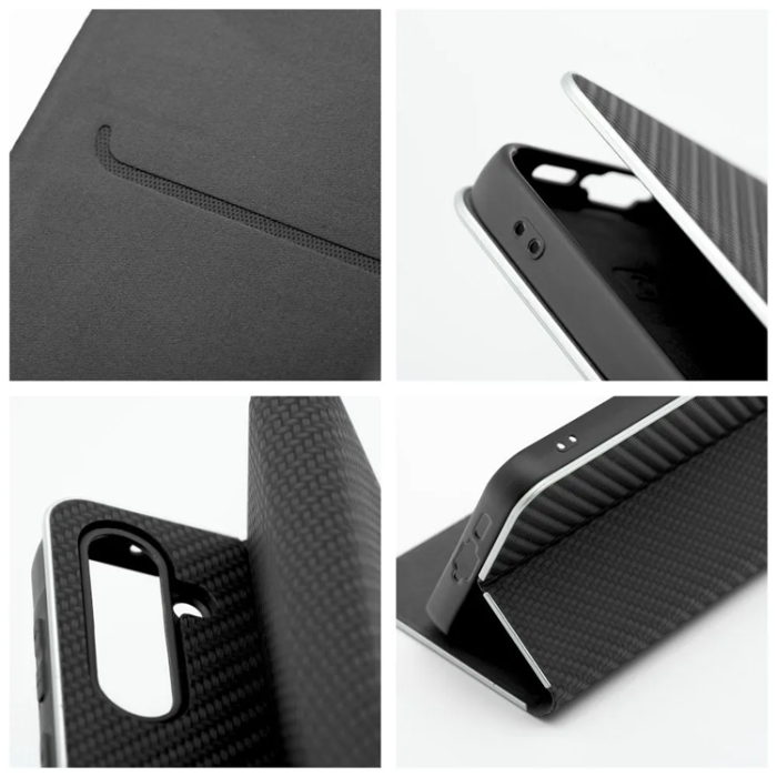 OEM - Xiaomi Redmi 14C Plånboksfodral Luna Carbon - Svart