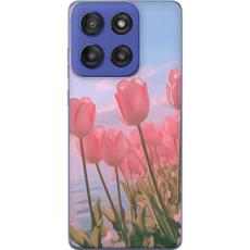 iSecrets - Mobilskal till Motorola Edge 60 Stylus med Rosa Tulpaner