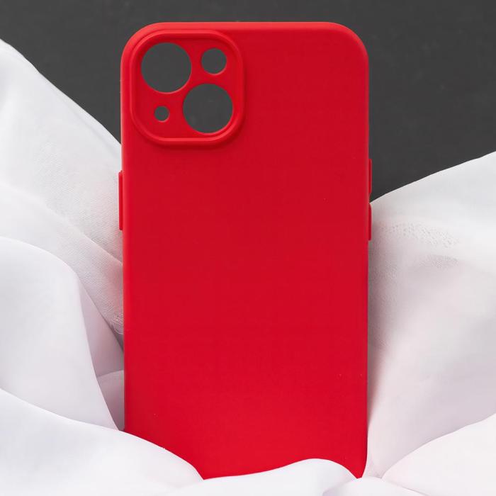 OEM - Silikon Skal iPhone 15 Plus Rött Skyddande