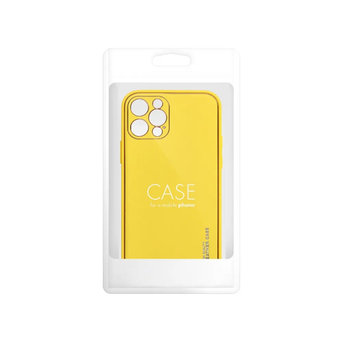 OEM - iPhone 15 Pro Max Mobilskal Läder - Gul
