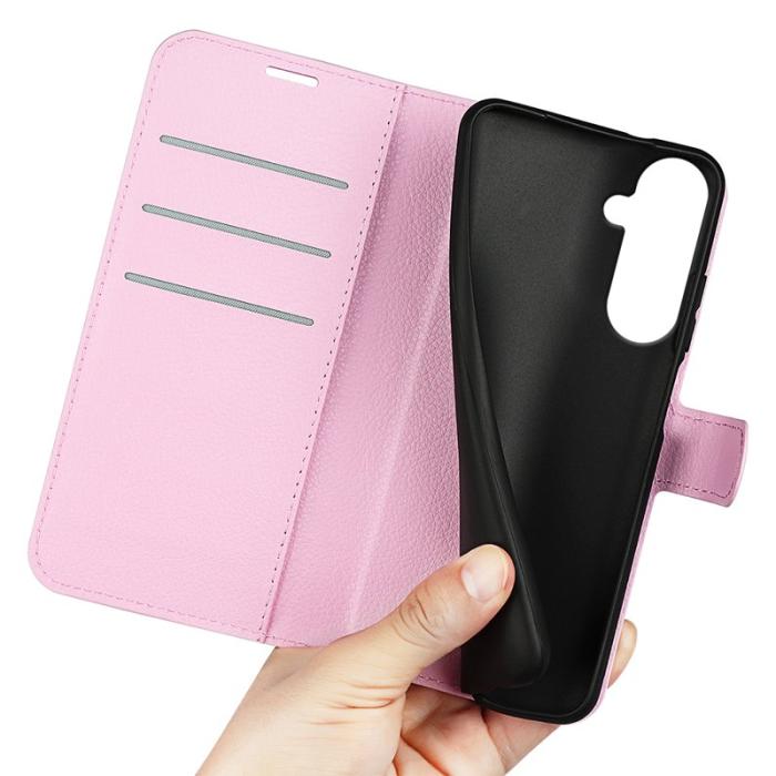 OEM - Plånboksfodral för Samsung Galaxy S26 Plus Stativ Konstläder - Rosa