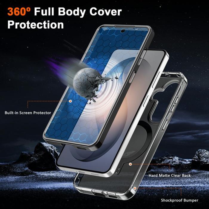 OEM - Mobilskal för Samsung Galaxy S26 Plus Magnetiskt Kickstand TPU + PC - Svart