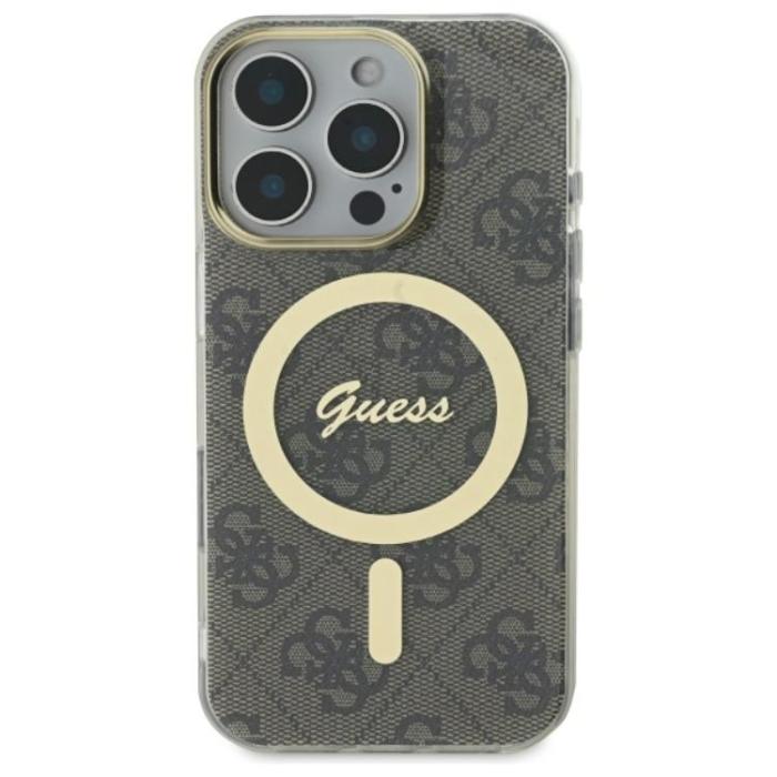 Guess - Guess iPhone 16 Pro Mobilskal MagSafe IML 4G - Brun