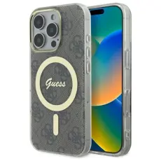 Guess - Guess Mobilskal till iPhone 16 Pro MagSafe IML 4G - Brun