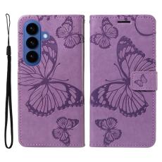 OEM - Pl&aring;nboksfodral f&ouml;r Samsung Galaxy S26 Plus Konstl&auml;der St&auml;ll - Ljuslila