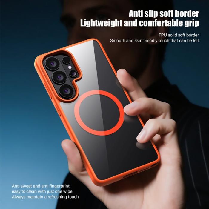 OEM - Mobilskal för Samsung Galaxy S26 Ultra Magnetiskt PC + TPU - Svart