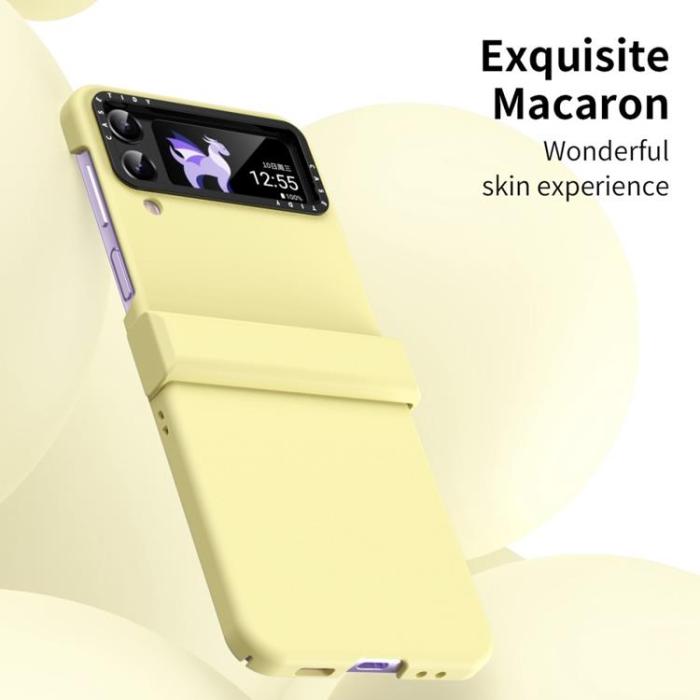 A-One Brand - Galaxy Z Flip 4 Skal Lens Hinge Folding - Gul