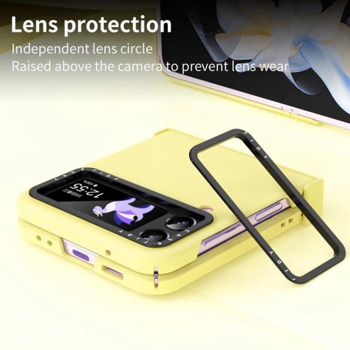 A-One Brand - Galaxy Z Flip 4 Skal Lens Hinge Folding - Gul
