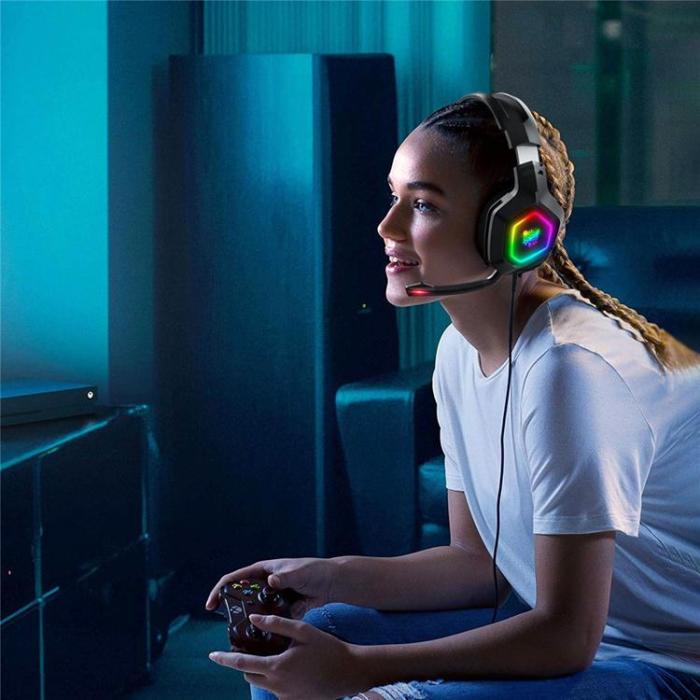 ONIKUMA - ONIKUMA Over-Ear Gaming Hörlurar Trådbundna med Mic K10 - Svart
