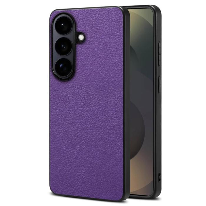 OEM - Mobilskal för Samsung Galaxy S26 Plus Konstläder + PC + TPU - Lila