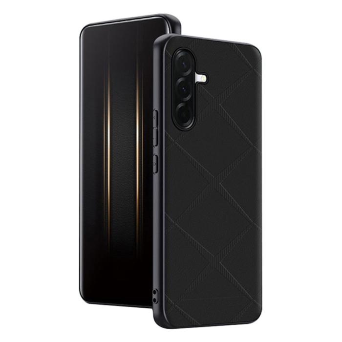 OEM - Mobilskal för Samsung Galaxy S26 Plus TPU + Konstläder - Svart