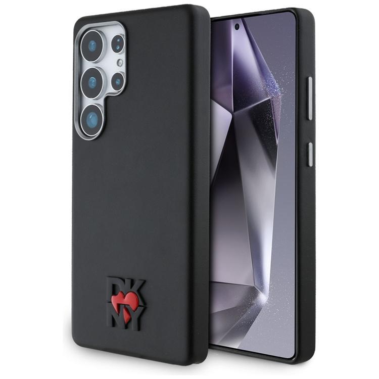 DKNY Galaxy S25 Ultra Mobilskal Läder Heart of NY - Svart | 2353 | AlltMobil