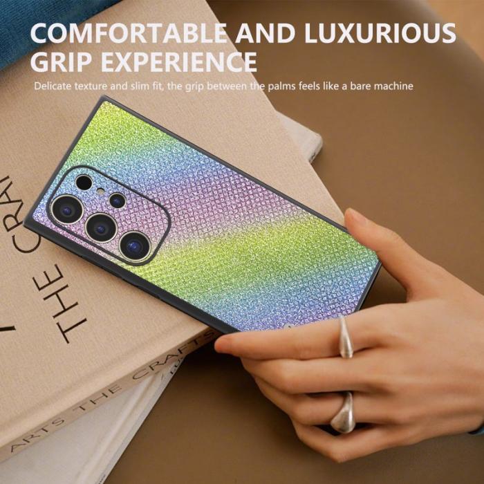 ABEEL - ABEEL Mobilskal till Samsung Galaxy S24 Ultra PU Läder TPU Ram - Flerfärgad