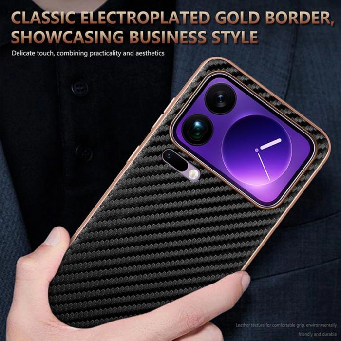 AZNS - AZNS Xiaomi 17 Pro Max Fodral - Elektropläterad KonstLäder - Grön