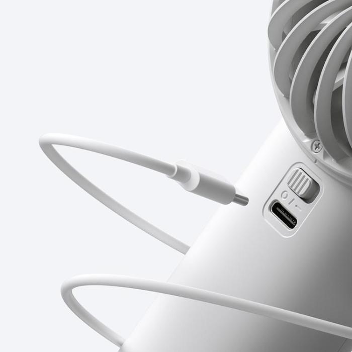 Jisulife - Jisulife Bärbar USB Handfläkt 3600 mAh Fan Life4 - Grå