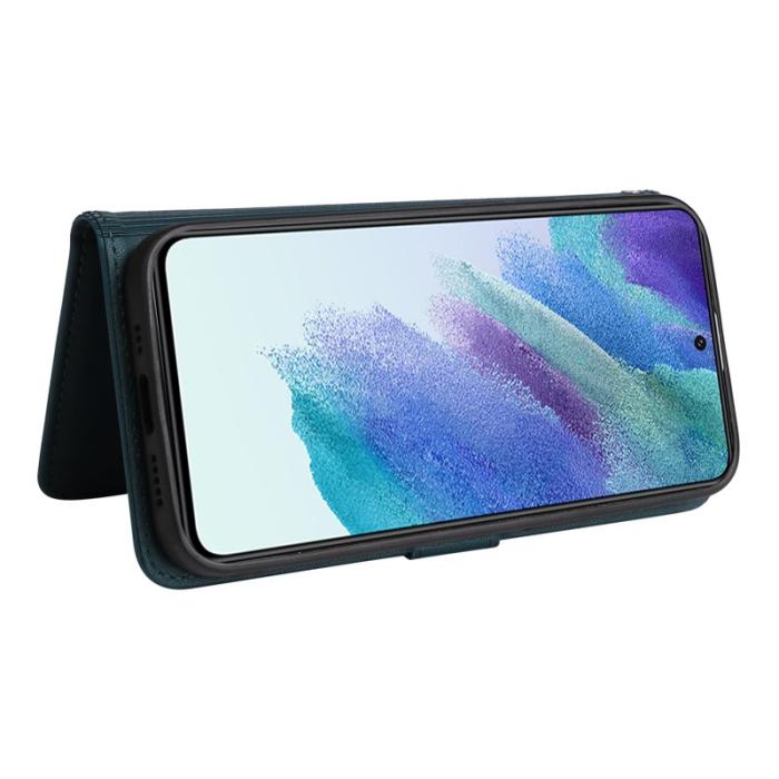 BETOPNICE - BETOPNICE Samsung Galaxy S21 FE 5G Plånboksfodral Konstläder - Blå