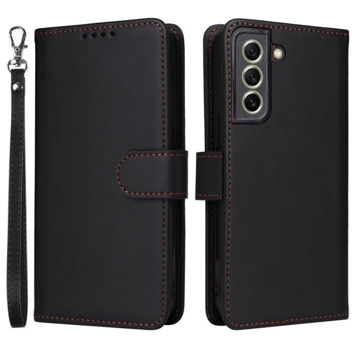 BETOPNICE - BETOPNICE Samsung Galaxy S21 FE 5G Plånboksfodral Konstläder - Svart