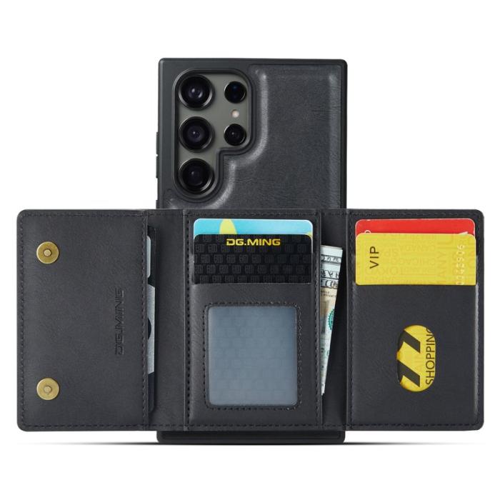 DG.MING - DG.MING M5 Series Mobilskal till Samsung Galaxy S25 Ultra Konstläder Svart