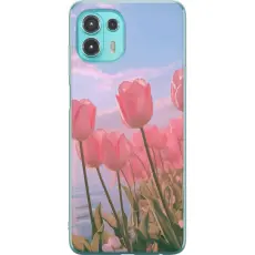 Gustaf - Mobilskal till Motorola Edge 20 Lite med Rosa Tulpaner