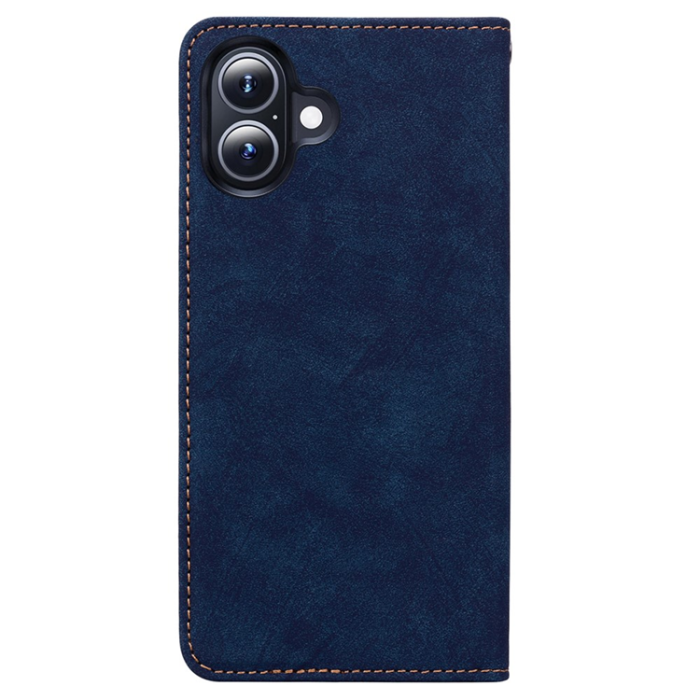 A-One Brand - iPhone 17 Plånboksfodral med Rem Lines Pattern - Blå