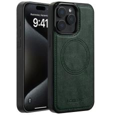 LC.imeeke - LC.IMEEKE iPhone 14 Pro Max Fodral KonstL&auml;der - Gr&ouml;n