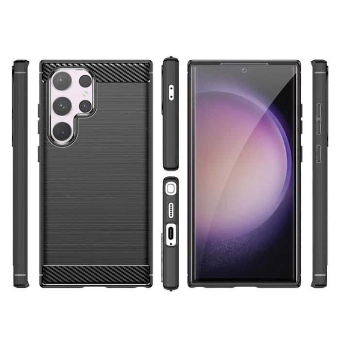 OEM - Galaxy S24 Ultra Mobilskal Carbon - Svart