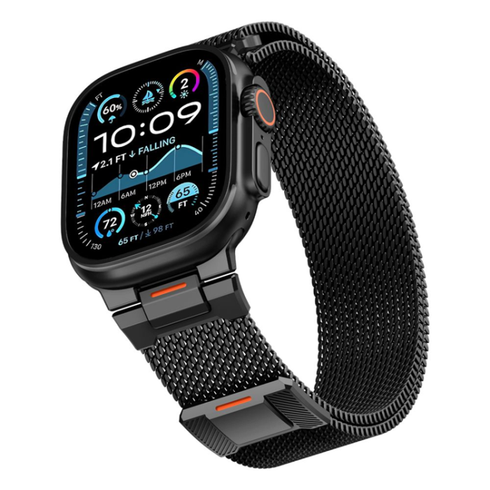 Tech-Protect - Tech-Protect Armband För Apple Watch (42/44/45/49 mm) Milano Vanguard - Svart