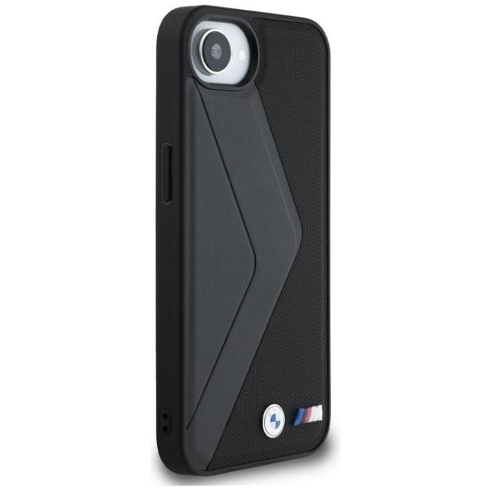 BMW - BMW iPhone 16e Mobilskal MagSafe Oversized Stripes - Svart