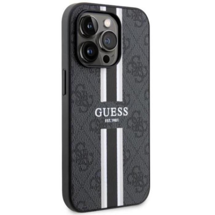 Guess - Guess iPhone 14 Pro Max Mobilskal MagSafe Printed Stripes