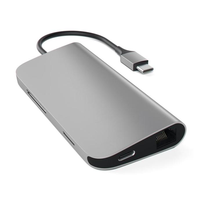 Satechi - Satechi USB-C Multi-Port Adapter 4K Gigabit Ethernet - Space Grå